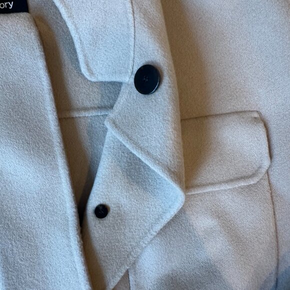 Theory Belted Wool & Cashmere Cargo Coat - Picture 5 of 9